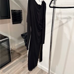 MICHAEL Michael Kors Black Dress with Gold Accents